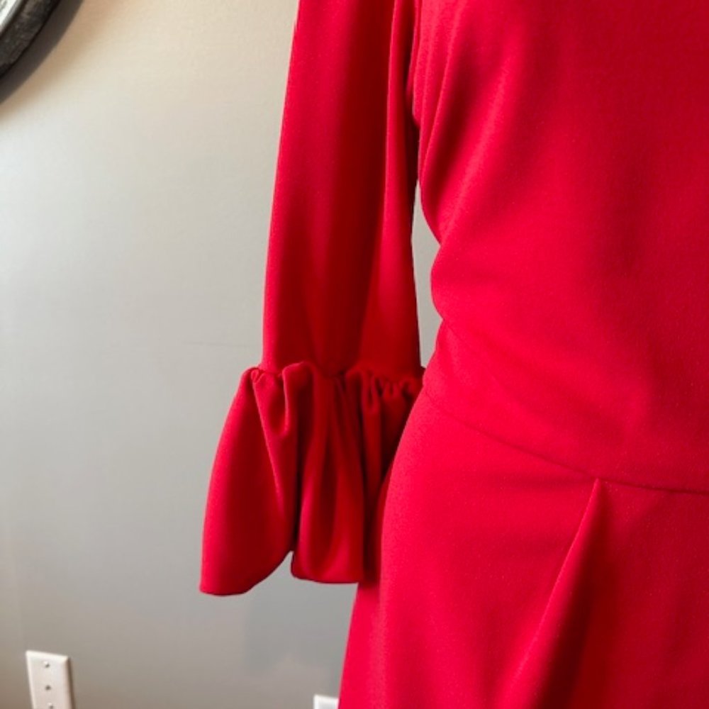 BETSY ADAMS RED DRESS - Picture 2 of 7